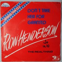 Ron Henderson - Don't take her for granted - Single