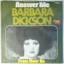 Barbara Dickson - Answer me - Single